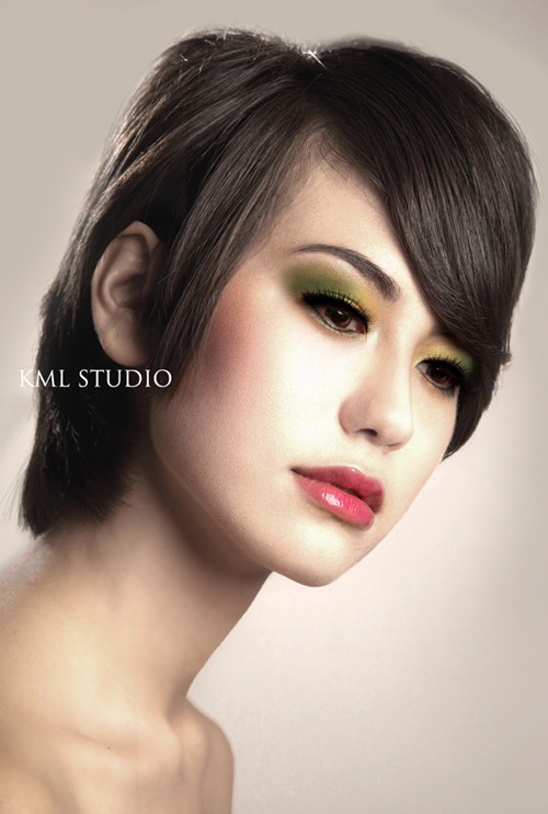 Female model photo shoot of KMLStudio Makeup Artist and Sayaka Andrew by Xue Vue Photography, retouched by KML Studio Wizard, hair styled by Laura Milo