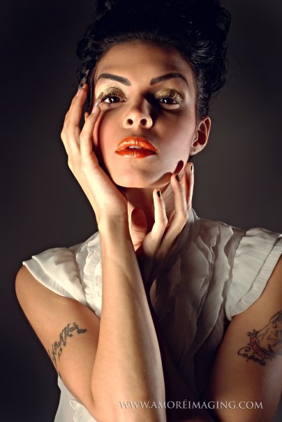 Female model photo shoot of ALLISON STOUT in Allison Stout:Hair, Nails(gel Stilettos and Minx) and Makeup, makeup by ALLISON STOUT