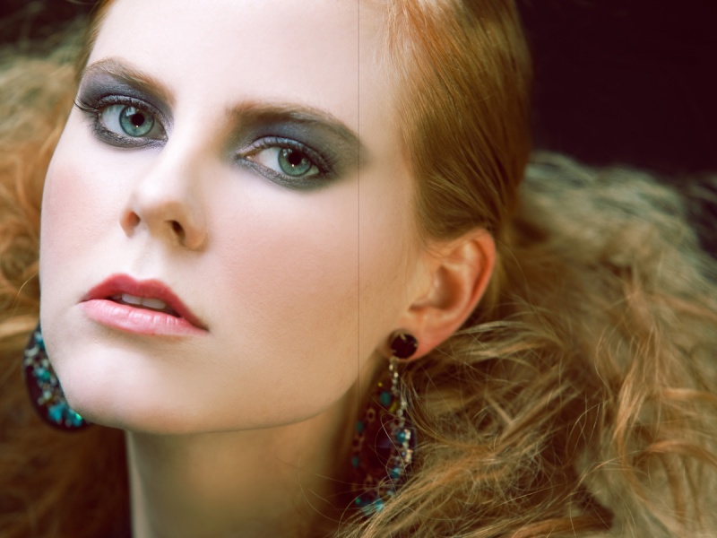 Female model photo shoot of Marla Del Angel makeup