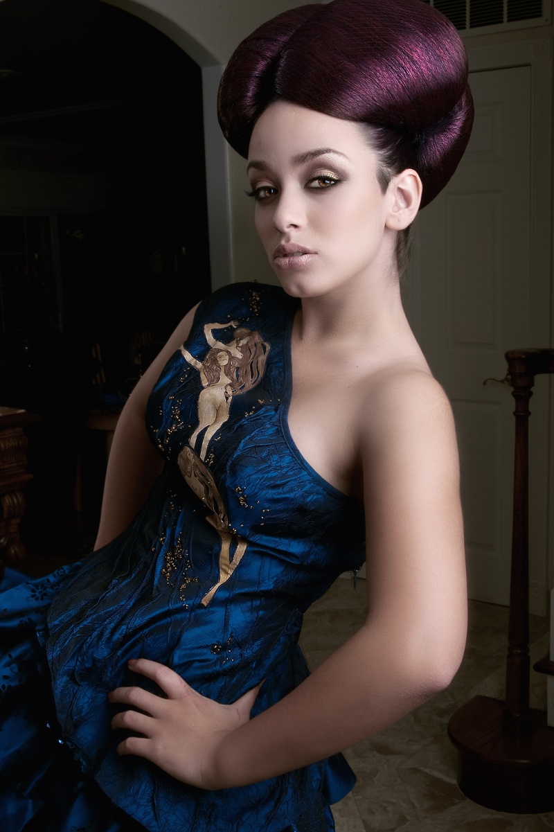 Female model photo shoot of Katrina Brooke by Nikolay Chigirev, hair styled by Hair by Lorenzo Diaz, makeup by Aimee Lam