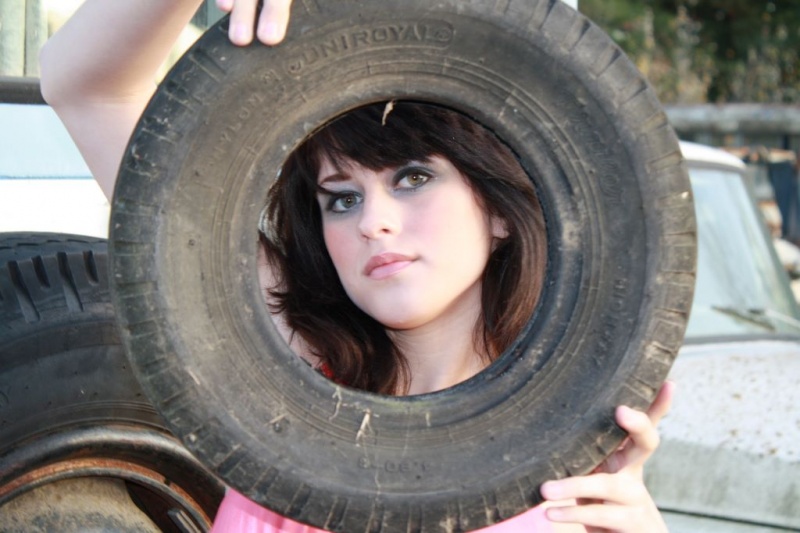 Male and Female model photo shoot of AntiPretty Modeling and Ashley Tuttle in Junkyard