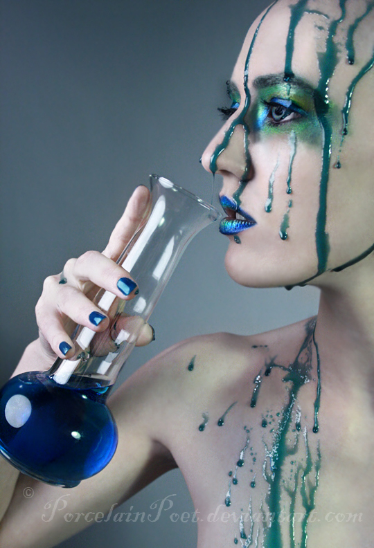 Female model photo shoot of Porcelain Makeup and V Nixie by Porcelain Poet in Studio