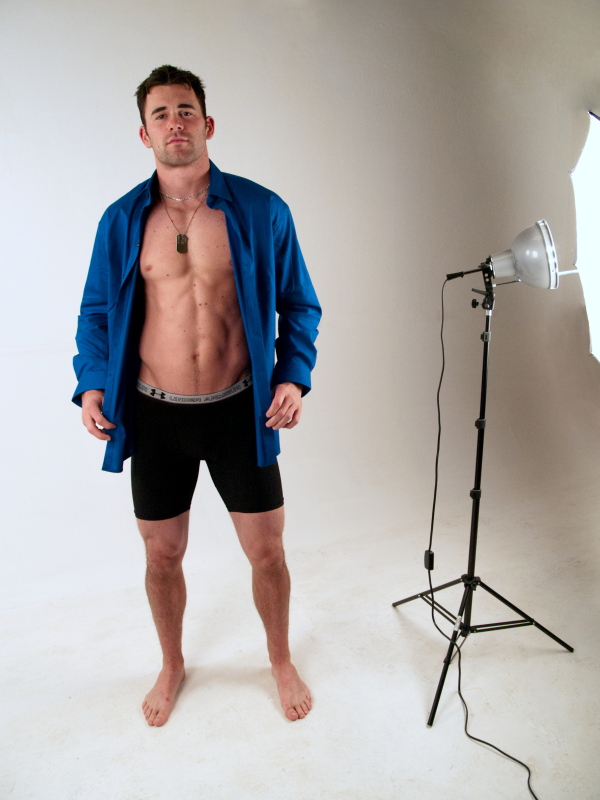 Male model photo shoot of J Blevins in Studio