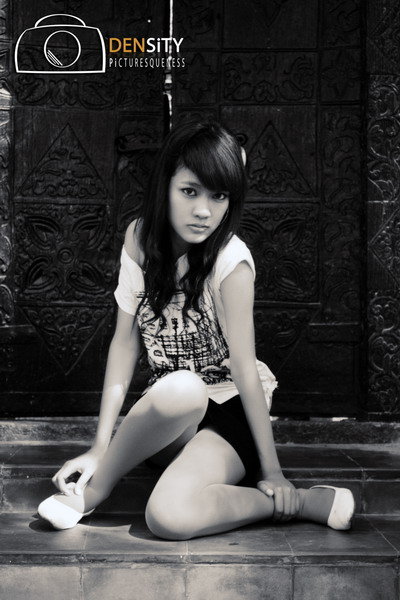 Female model photo shoot of Ai Woro Purnama Sari in Kota Gede Yogyakarta