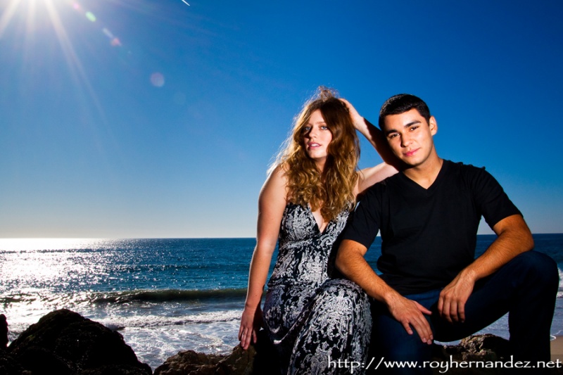 Female and Male model photo shoot of Madison Rachel Cohen and Christian M James by Roy Hernandez, makeup by EMMA J JACOBS