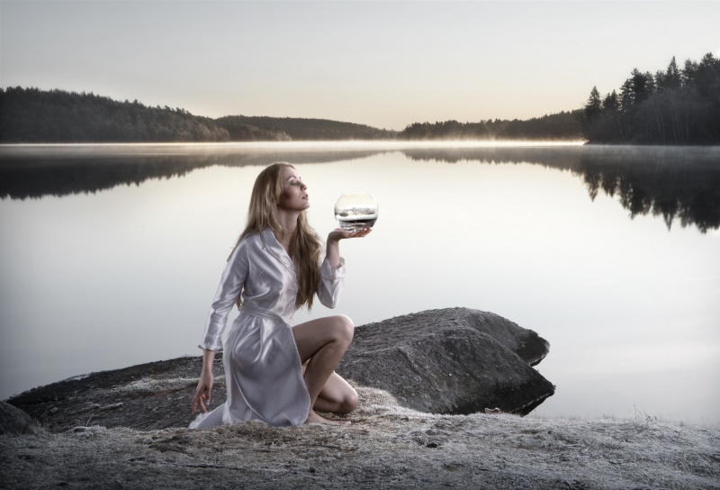Female model photo shoot of Lylith in DelsjÃ¶n Sweden