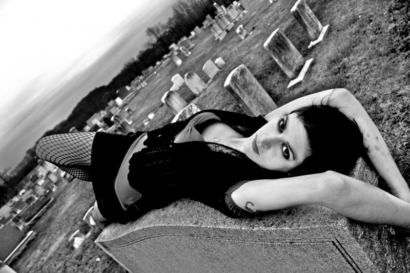Female model photo shoot of Orsphoto in Cemetary