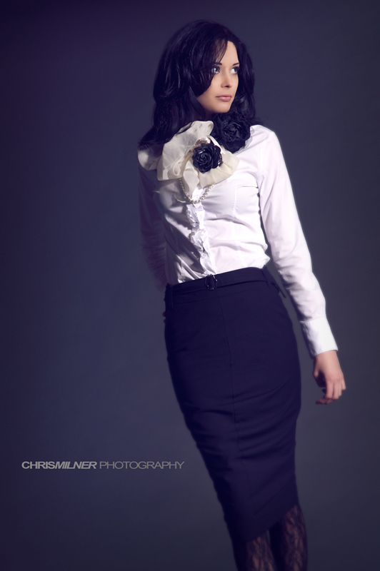 Female model photo shoot of Joy Mclaren by Chris Milner in Leeds, wardrobe styled by Leila Ali Styling