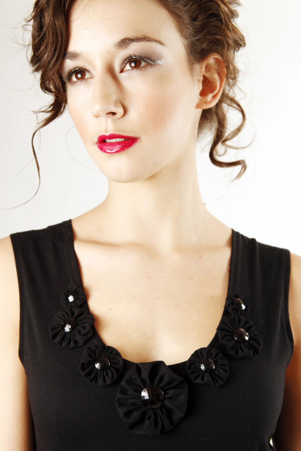 Female model photo shoot of Vanessa V NOIR Vernon, clothing designed by Elephtheria
