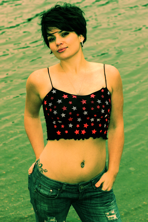 Female model photo shoot of Erin Belle Michelle in CDA Lake