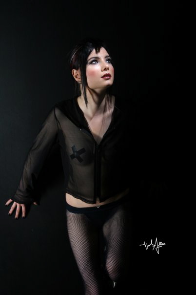 Female model photo shoot of Nina W in Mark Allan, makeup by Ryan Louagie