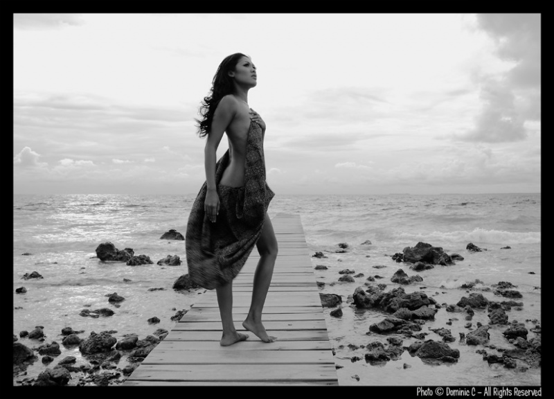 Female model photo shoot of Adelina Yuliana MM in Karimunjawa Archipelago