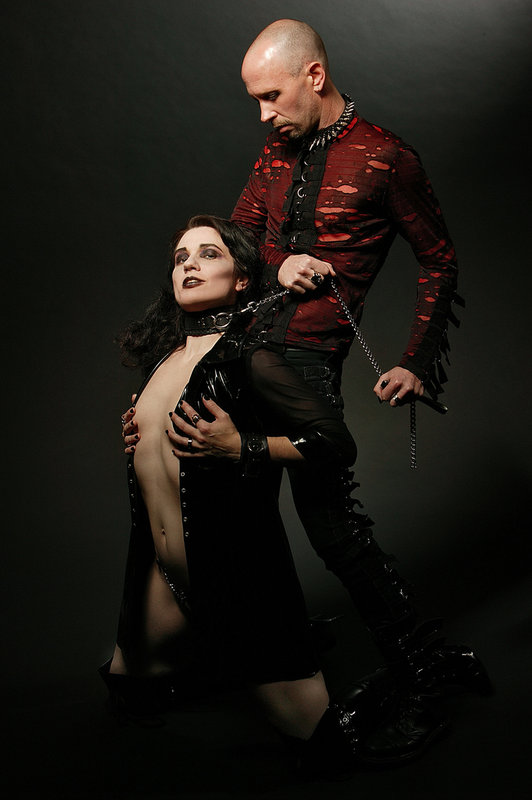 Male and Female model photo shoot of Lic and Kimberly Sinical by STANJOHNSON in Detroit, art by Atelier Gothique
