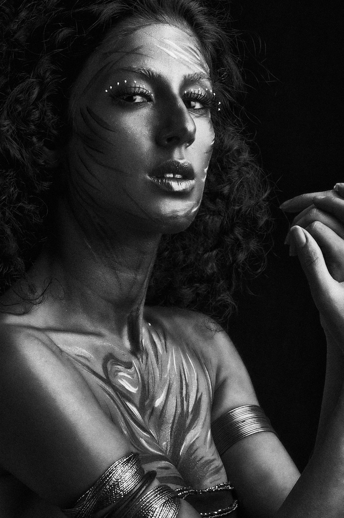 Male model photo shoot of Nomad Saleh in Heliopolis Studio, makeup by Mahmoud Rashad