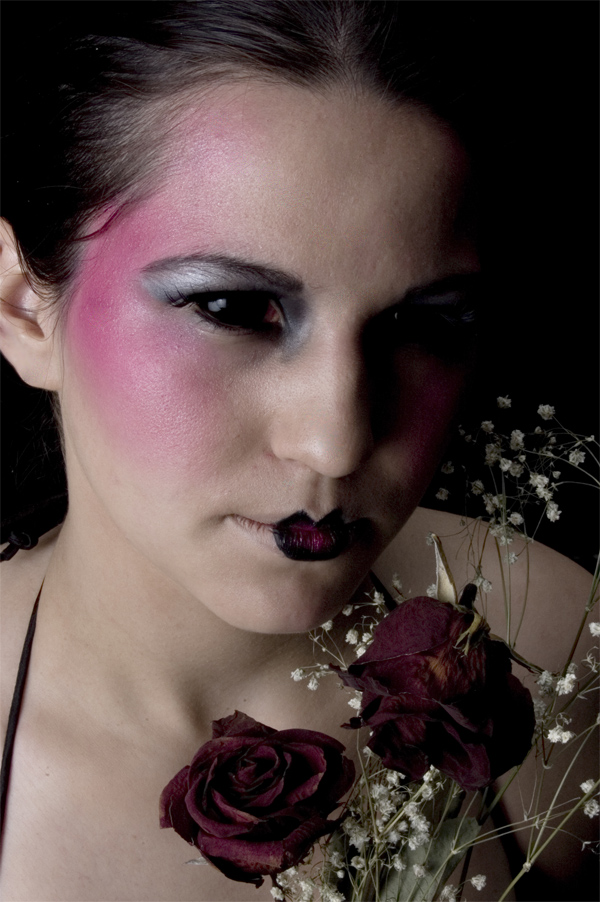 Female model photo shoot of Jae Darling by Spencer Gendron in Tim Summa's Studio, San Antonio, makeup by Rebellious Makeup