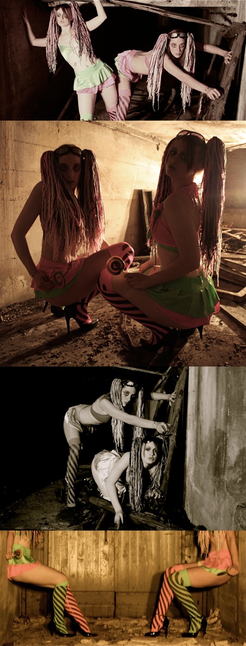 Female model photo shoot of Electro Tatiana and Mrs Foxy by Pitchfork Studio, makeup by Makeup Artist Gerald