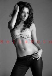 Female model photo shoot of kelly ferro in bellafoto studio