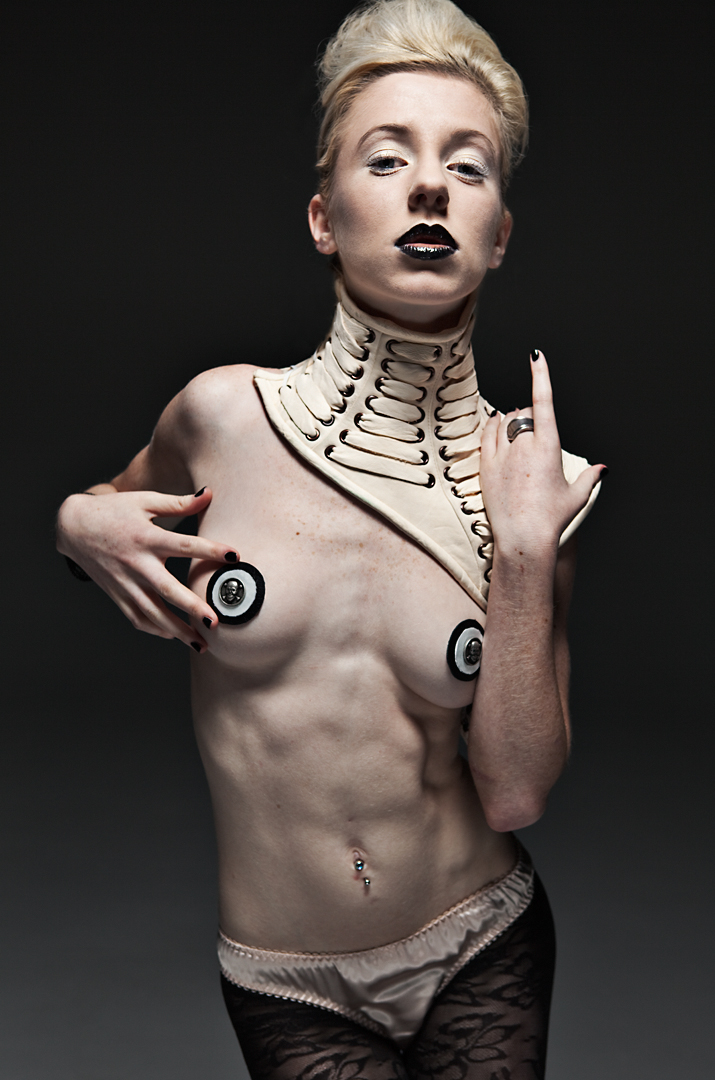 Female model photo shoot of Dj E-Vox in sf academy of art