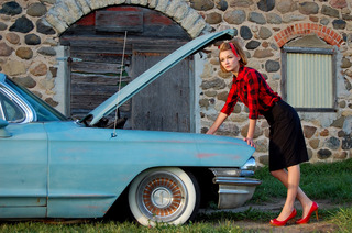 Female model photo shoot of Ooh Lala Pinups