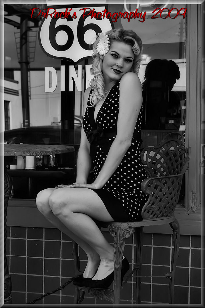 Female model photo shoot of DAISY STROUT in amarillo, tx  route 66