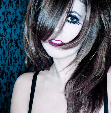 Female model photo shoot of  Shauna Marie by Purple Haze Photo, makeup by Melina HS MUA