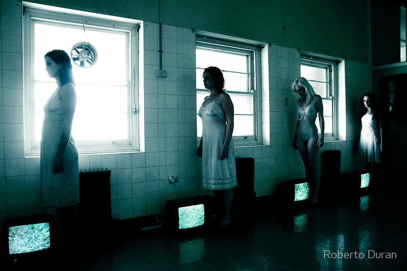 Female model photo shoot of MonyQ in Rozelle Mental Hospital