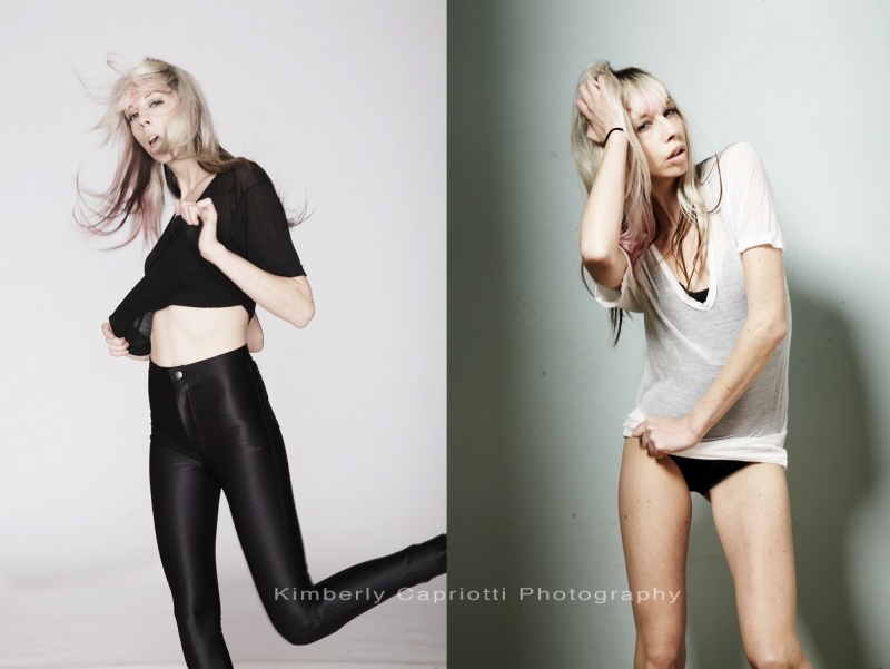 Female model photo shoot of Kimber Hart by Speedatron Photography in Studio