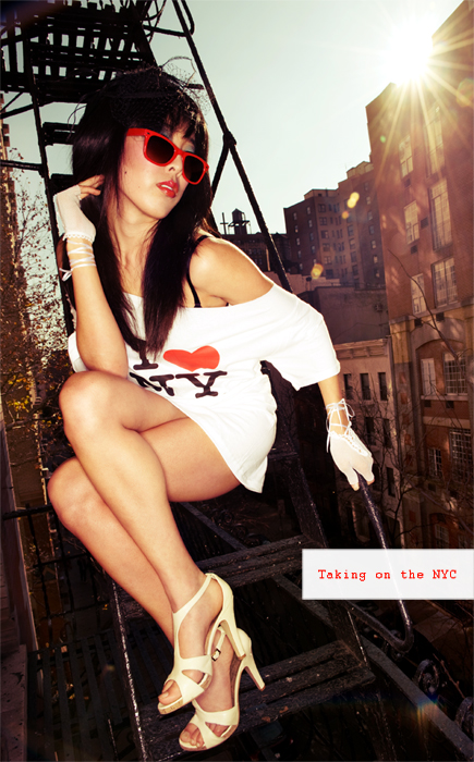 Female model photo shoot of k a t e  w a n g by Marco Palmero in New York, NY, makeup by Sandra Li