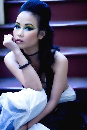 Female model photo shoot of Makeup Fantasies and OnceUponAGirl by Phil Wang