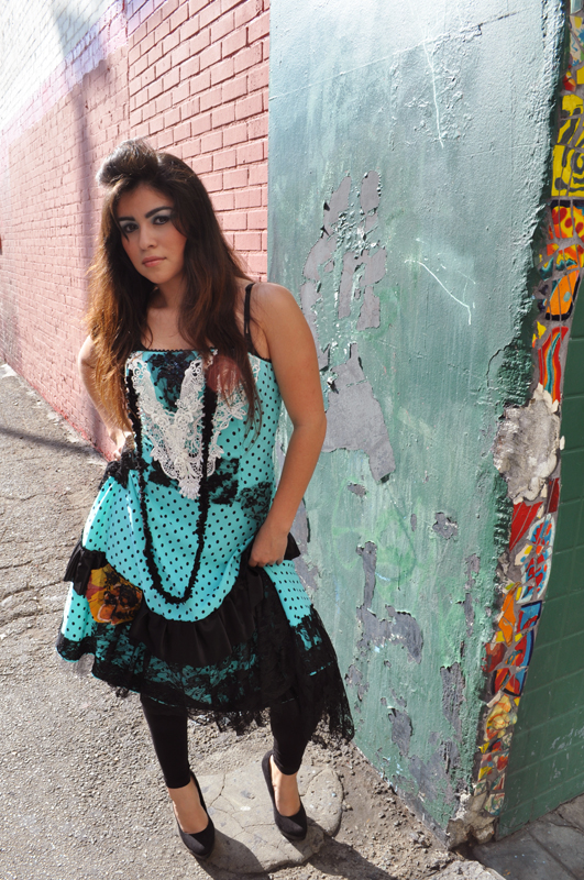 Male and Female model photo shoot of Rodrigo Andres Palacios and Brenda Ramirez in Downtown Los Angeles