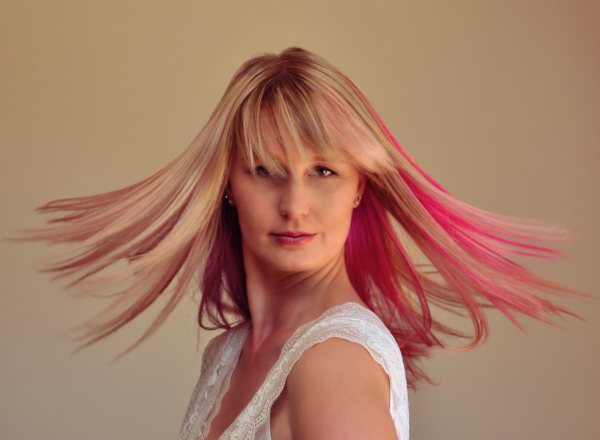 Female model photo shoot of Melissa Abbott, hair styled by Tanya Abbott