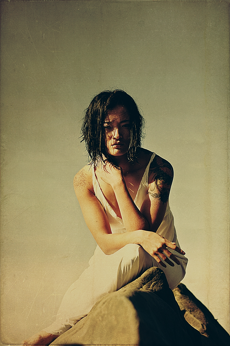 Female model photo shoot of -K-S- by Duncan Hall in Baker Beach