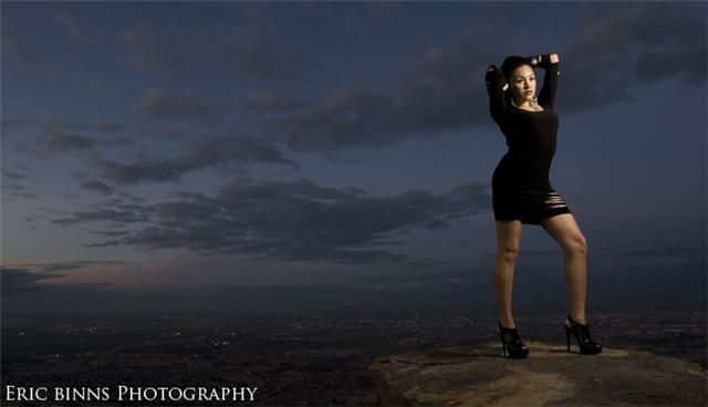 Female model photo shoot of Ariza Nights by Eric Binns
