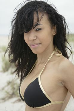 Female model photo shoot of Jordan Braylin in beach