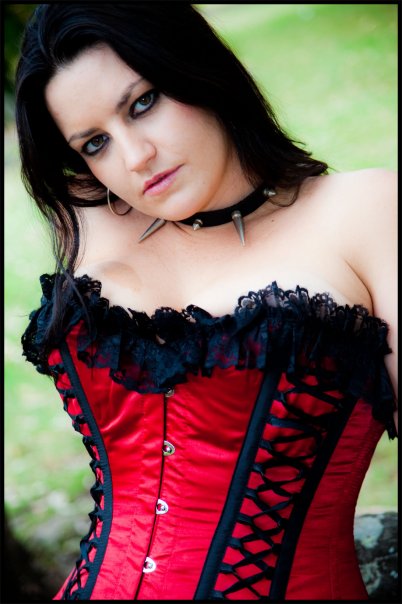 Female model photo shoot of DarkAngel-Nicci by Robin_B in Gold Coast , clothing designed by Killer Threads