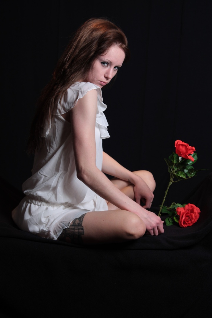 Female model photo shoot of MEGAN by 25463 in Studio
