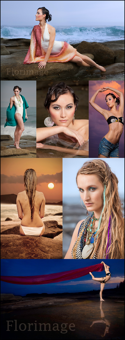 Male and Female model photo shoot of Florimage, Jacqueline Allanson and Miyuki Lotz in Beach