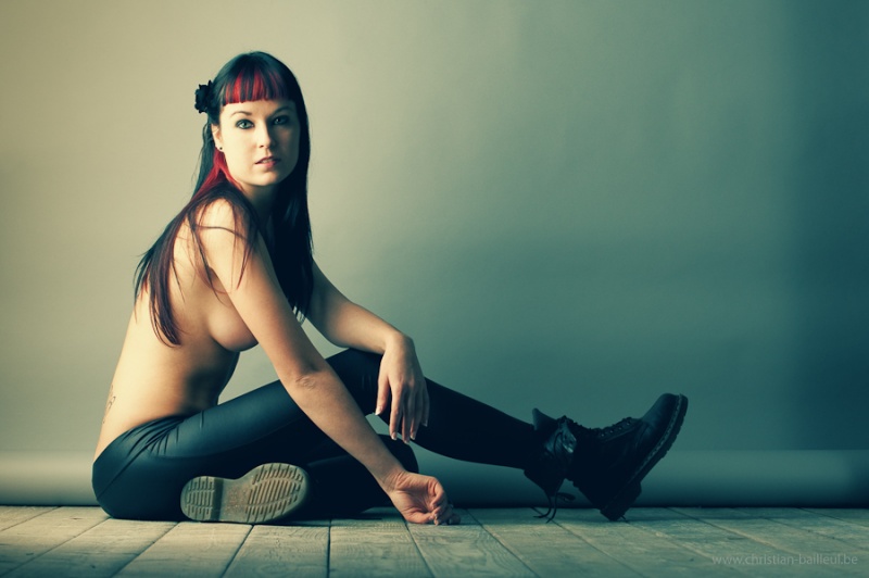 Female model photo shoot of Tasia V by Christian Bailleul