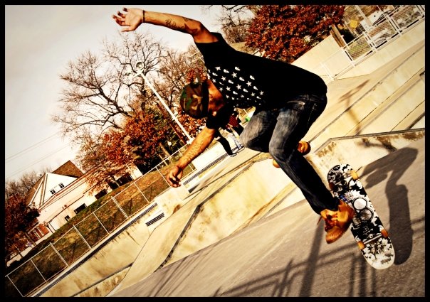 Male model photo shoot of Split Visionz Ent in wilson blvd skate park photo by rachel sapp
