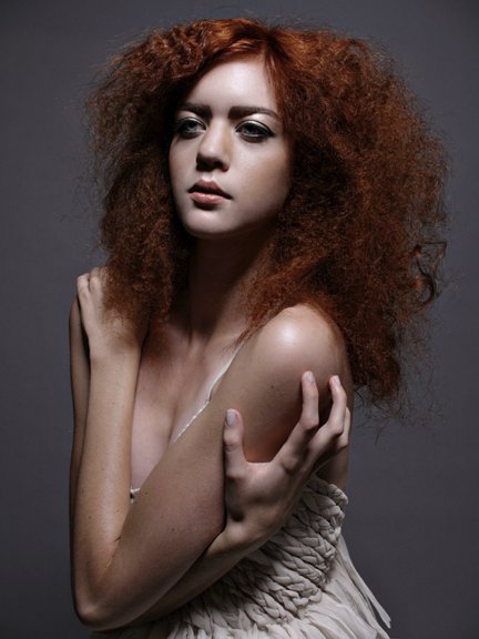 Female model photo shoot of Ashley Geiger by -NE- in Aveda Institute 