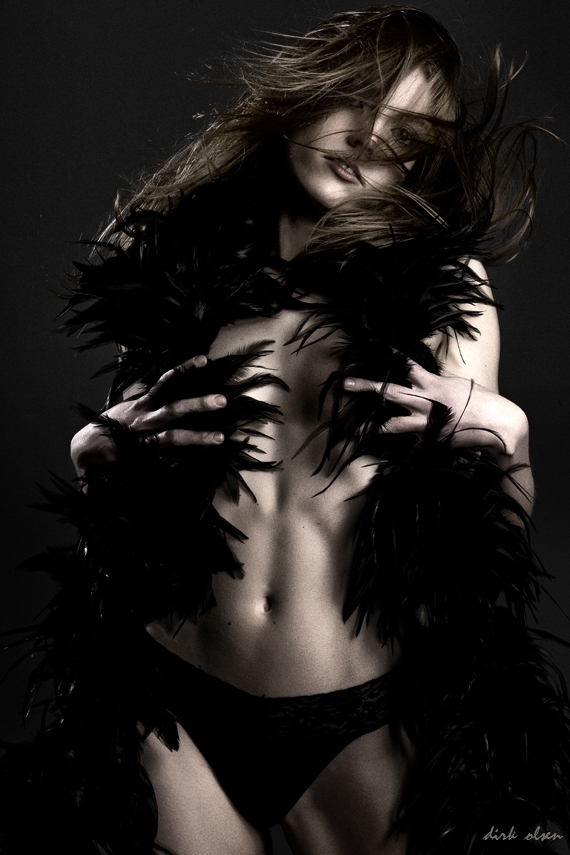 Female model photo shoot of Audrey S by dirk olsen in Mike Trobee Studio