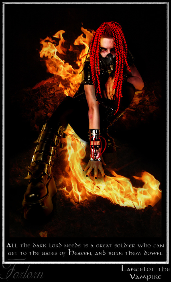 Male model photo shoot of _Forlorn_ by LancelotTheVampire in Hell