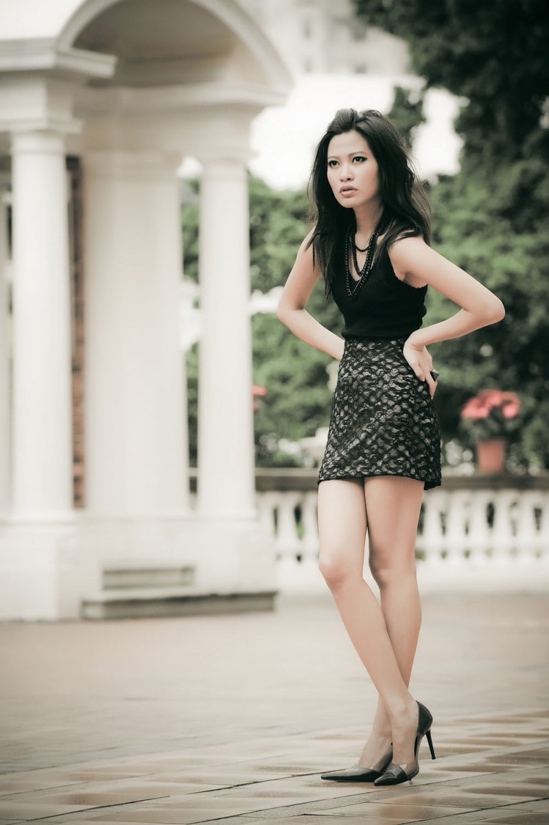Female model photo shoot of Farah Ramos by Tommy Images in Hongkong University, makeup by TaStyling