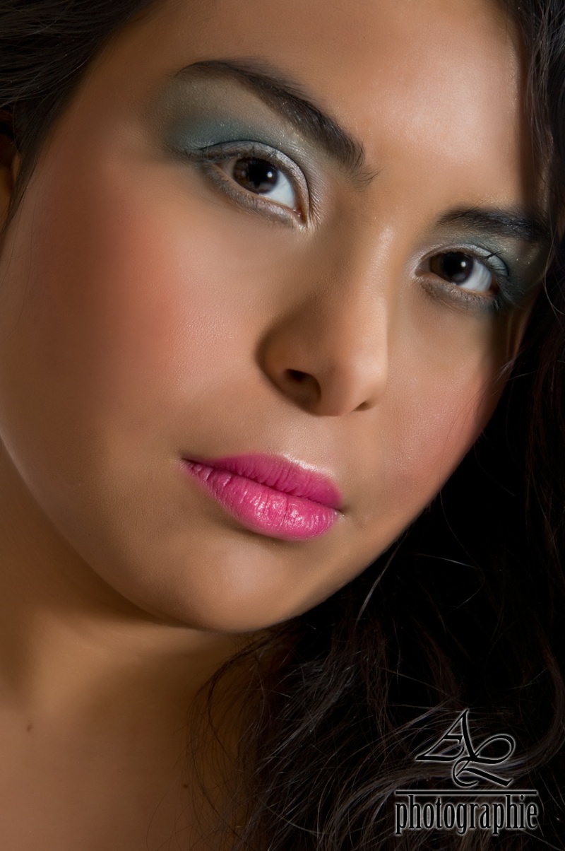 Female model photo shoot of CC  Makeup Artist 