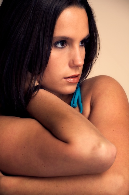 Female model photo shoot of HeatherKristine by YogaDog Studios in Studio