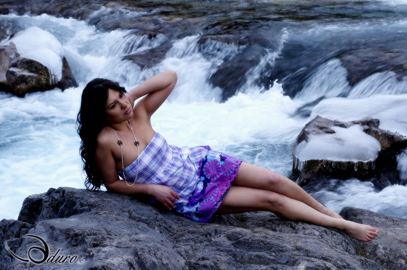 Female model photo shoot of Nellita by Aduro in Banff