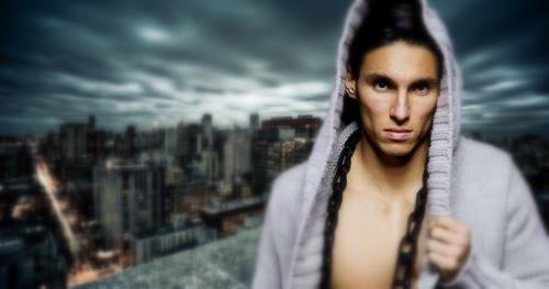 Male model photo shoot of lujani in NYC W HOTEL Roof Garden 