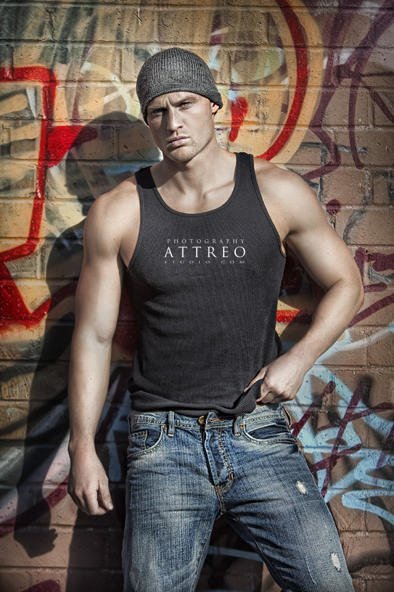 Male model photo shoot of Kurtis W by Christian Del Rosario in LA