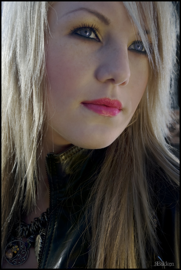 Female model photo shoot of Lena Johansen in LillestrÃ¸m trainstation
