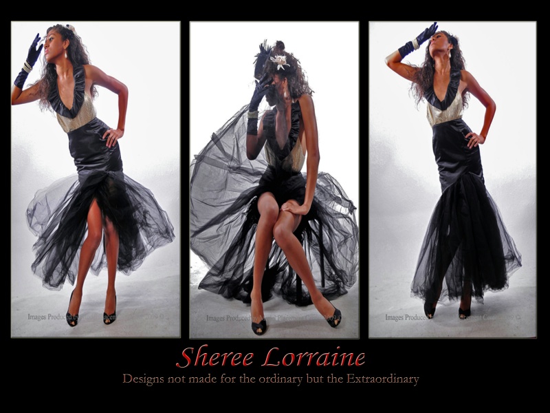 Female model photo shoot of SHEREE LORRAINE in studio model: Kristina Joseph, MUA: Elaine R